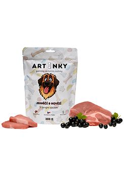 Pochoutka Artinky Jehněčí&Hovězí s černým rybízem 300g