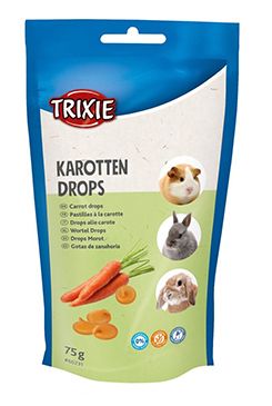 Pochoutka DROPS CARROT pro hlodavce 75g TR