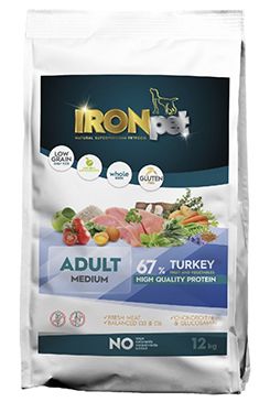 IRONpet Dog Adult Medium Turkey 12kg