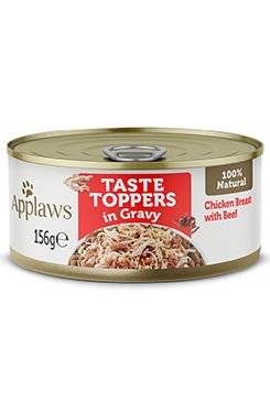 Applaws Dog konz. Toppers Gravy kuře s hovězím 156g