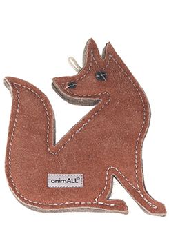 Hračka pes animALL Liška kůže, natural 20x15cm