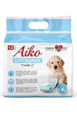 Plenky pro psy Aiko Soft Diapers L-XL/60-80cm 12ks