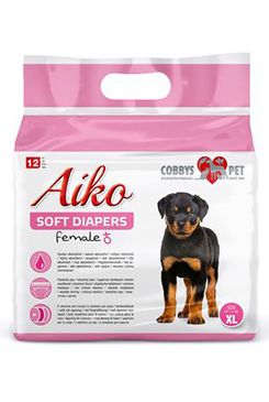 Plenky pro feny Aiko Soft Diapers XL/40x58cm 12ks