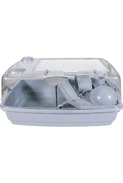 Klec křeček PRIMO VISION 55cm šedá/bílá Zolux