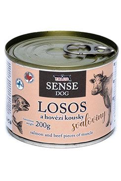 FALCO SENSE DOG losos a hovězí 200g