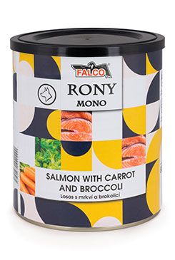 FALCO RONY DOG MONO losos s mrkví a brokolicí 800g