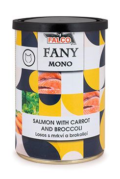 FALCO FANY CAT MONO losos s mrkví a brokolicí 400g