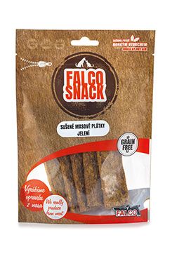 FALCO DOG Sušené masové plátky jelení 90g