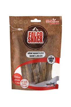 FALCO DOG Sušené masové plátky kachní s jablkem 100g