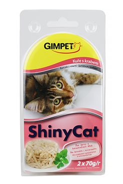 Gimpet kočka konz. ShinyCat kuře/krab 2x70g