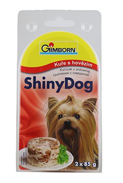 Gimdog konz. ShinyDog kuře/hovězí 2x85g