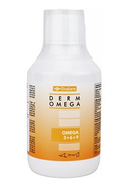 Diafarm Omega 3+6 na srst pes a kočka dávkovač 250ml