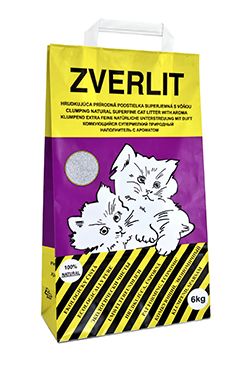 ZVERLIT fialový super jemná s vůní Podestýlka kočk 6kg