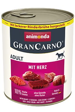 Animonda pes GRANCARNO konz. ADULT hovězí/srdce 800g