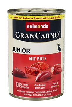 Animonda pes GRANCARNO konz. JUNIOR hov/krůt srdc 400g