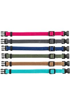 Obojek nylon pro štěňata rozl.malina-tyrkys S-M 6ks TR