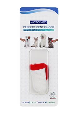 Kartáček zubní MICROMED na prst kočka