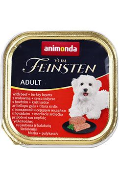 Animonda paštika Classic hovězí a krůtí srdce pes 150g
