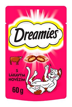 Dreamies kočka pochoutka s hovězím 60g
