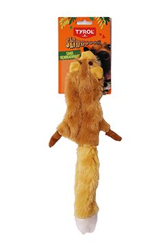 Hračka pes Liška pískací 38cm Skinneeez