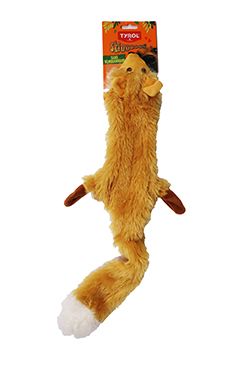 Hračka pes Liška pískací 61cm Skinneeez