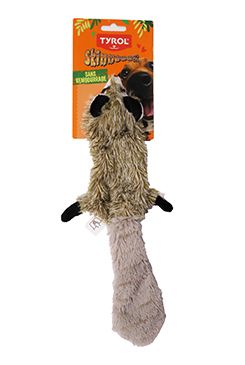 Hračka pes Mýval pískací 38cm Skinneeez