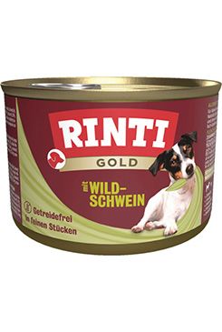 Rinti Dog Gold konzerva divočák 185g