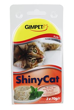Gimpet kočka konz. ShinyCat kuře 2x70g