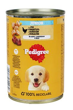 Pedigree konzerva Junior kuřecí v želé 400g