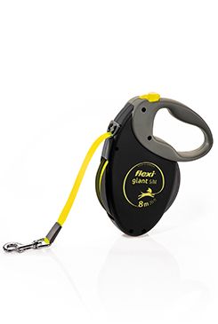 Vodítko FLEXI Giant M 8m/25kg Pásek neon