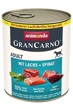 Animonda pes GRANCARNO konz. ADULT losos/špenát 800g