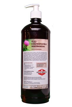 Olej z ostropestřce pro koně a psy ZEUS  1000ml