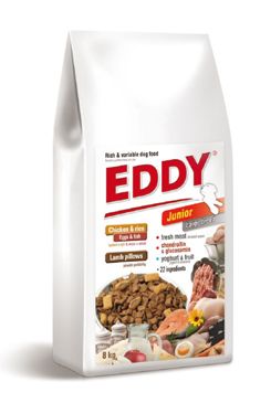 EDDY Junior Large Breed s masovými polštářky 8kg