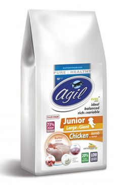 Agil Junior Large&Giant Low Grain Chicken, Lamb 10kg
