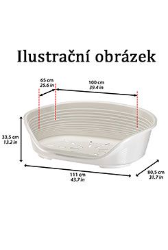 Pelech plast SIESTA DLX 12 modrý 111x80,5x33cm FP 1ks
