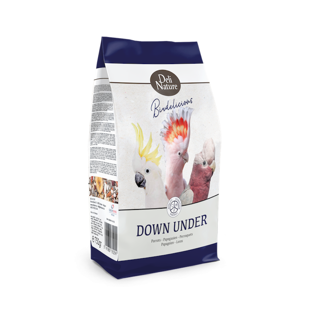  Deli Nature Birdelicious Parrots Down Under vyvážená směs pro kakaduy (mimo růžových, inků, palmových a černých) 2 kg 