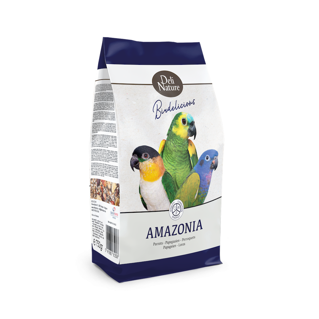 Deli Nature Birdelicious Parrots Amazonia vyvážená směs pro papoušky rodů Amazona, Pionus a Pionites  (amazoňany a amazonky) 2 kg