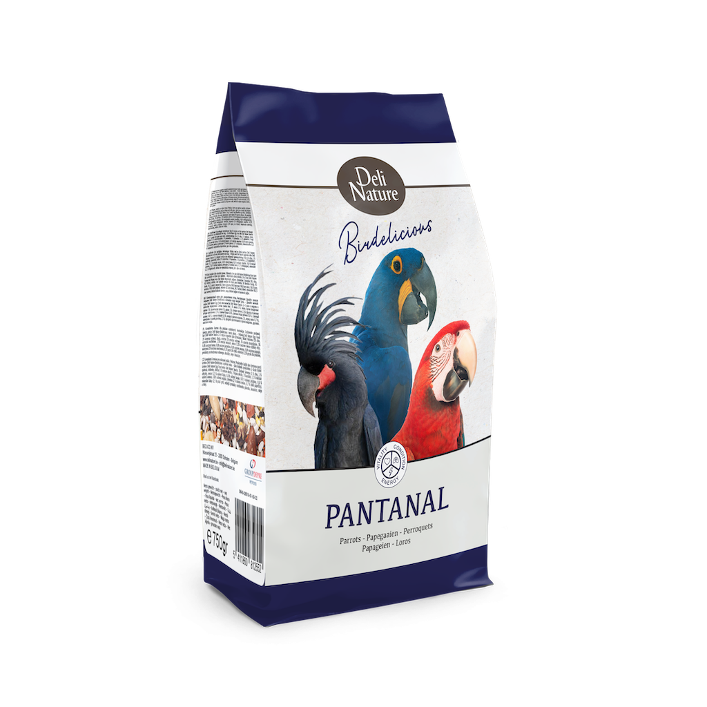 Deli Nature Birdelicious Parrots Pantanal unikátní, vysoce kvalitní směs pro velké ary, kakaduy palmové, černé kakaduy a guaruby 2 kg