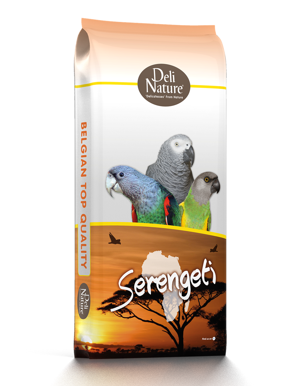 Deli Nature 20 pro všechny druhy středně velkých a velkých afrických papoušků 15 kg + 800g vaječné směsi ZDARMA