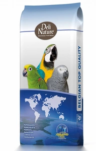 Deli Nature 60 Deli Nature pro střední a velké papoušky  s ořechy 15 kg + 800g vaječné směsi ZDARMA
