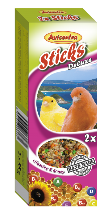 Avicentra s.r.o. Tyčinky kanár vitamín + med  2 ks 110 g 