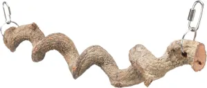 Trixie přírodní závěsné "cikcak" bidýlko, 36 cm/ø 25 mm, dračí dřevo