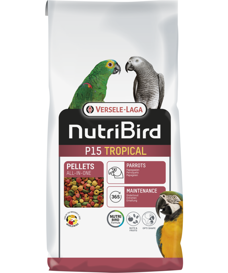 VERSELE-LAGA Granule NutriBird P15 Tropical 10 kg mimo chovnou sezónu 