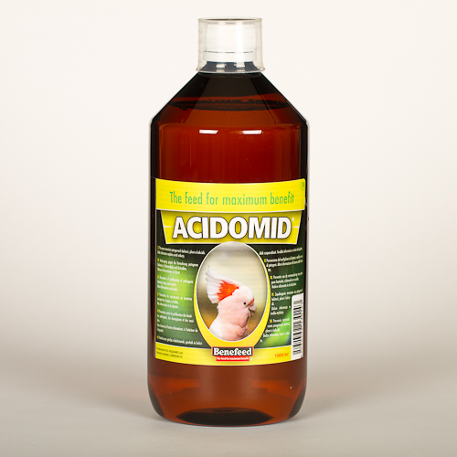 AQUAMID s.r.o. ACIDOMID exot 1l prevence množení patogenních bakterií, plísní a kokcidií