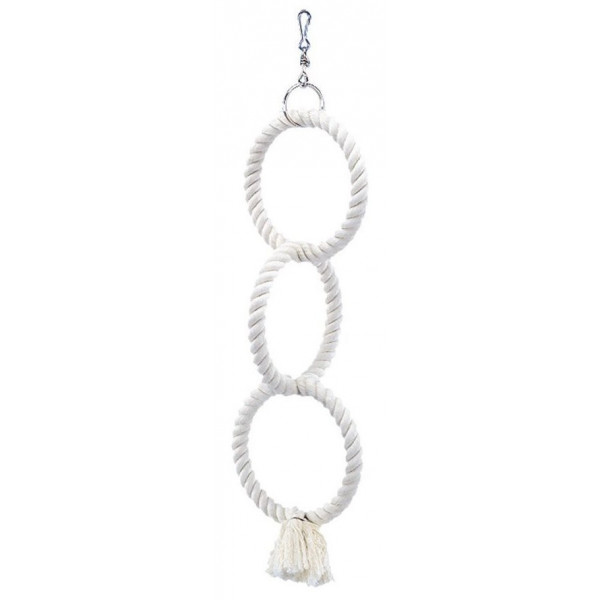 Nobby bavlněné 3 kruhy pro papouška 48 cm průměr kruhu 14 cm