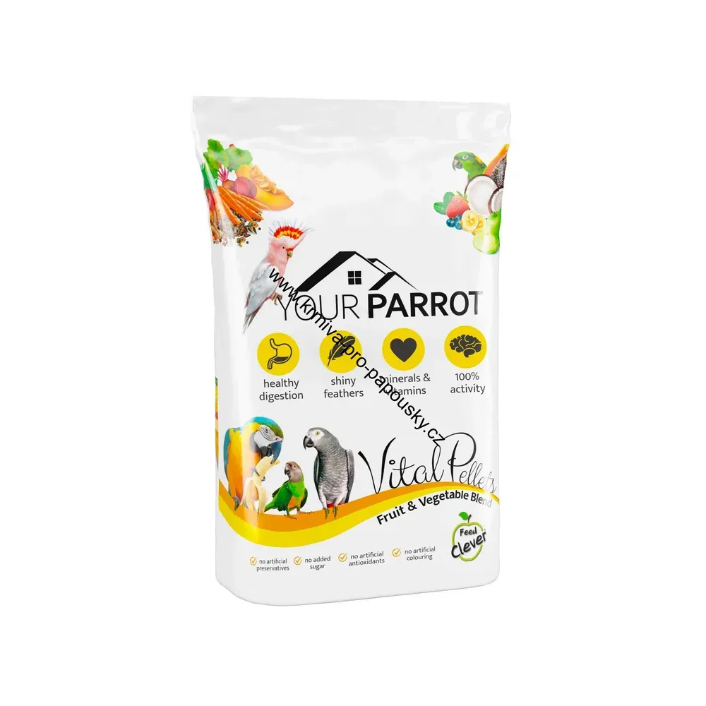 Your Parrot Vital Pellets Fruit&Veggie Blend s ovocem zeleninou a bobulemi 3 kg