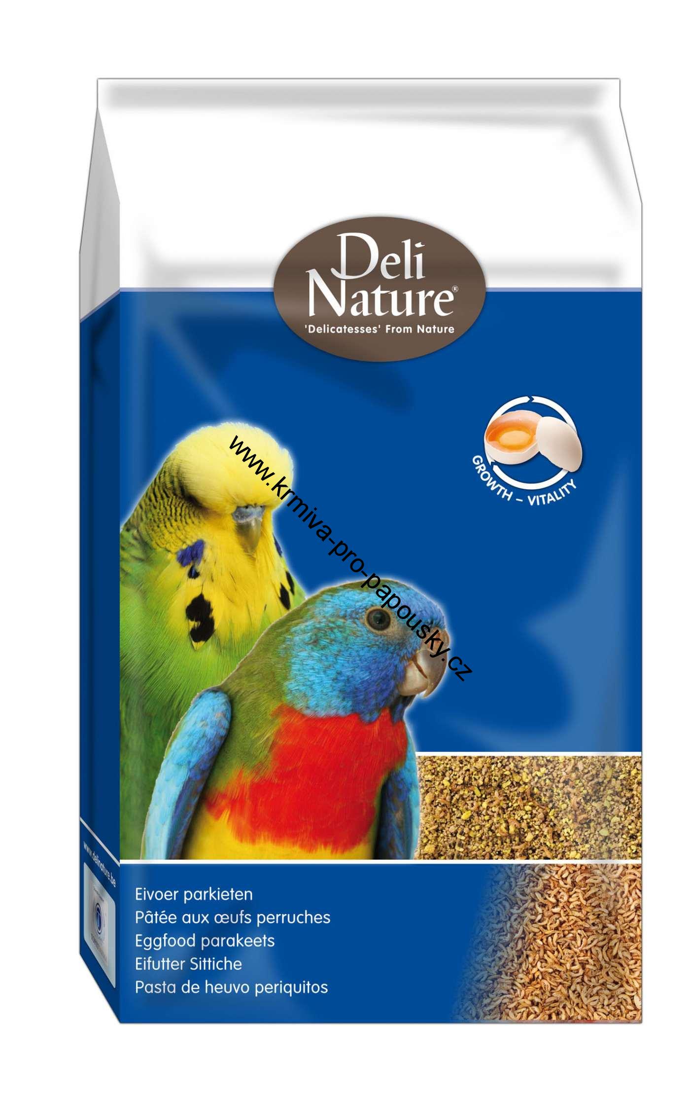 Deli Nature vaječné krmivo suché pro malé papoušky se sušeným hmyzem a medem 3 kg