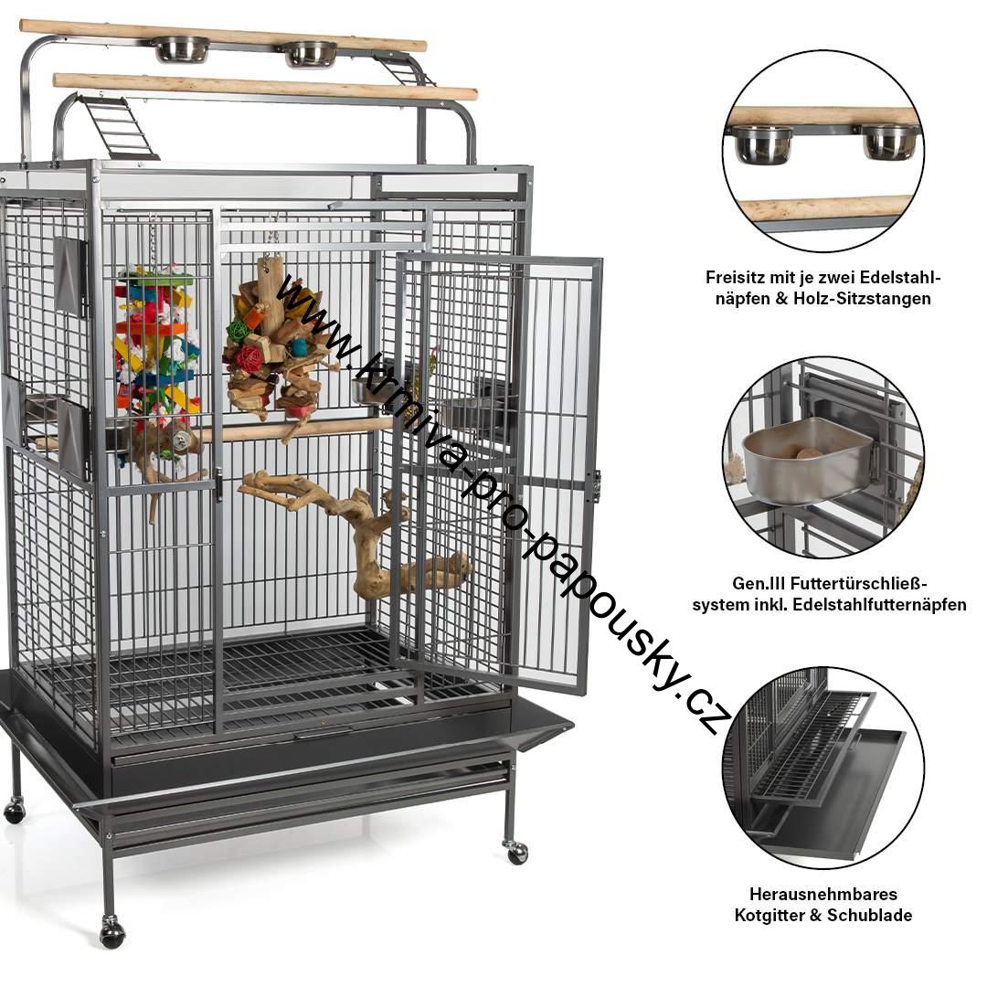 Montana voliéra Castell Play antik - 120 x 95 x 196 cm