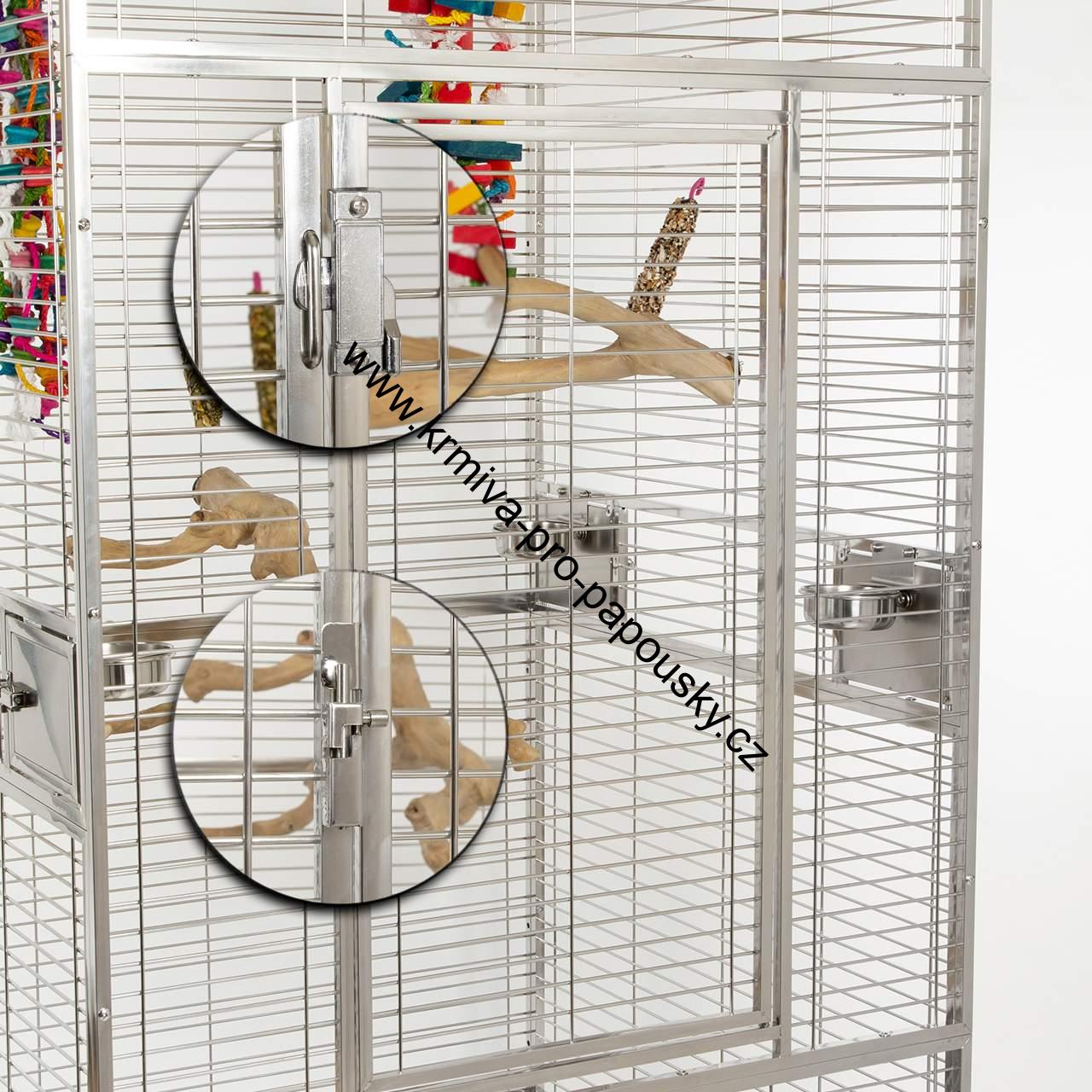 Montana voliéra Arkansas I nerez - 100 x 100 x 200 cm