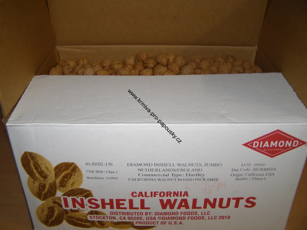 DIAMOND FOODS, USA Vlašské ořechy JUMBO 32 mm  10 kg